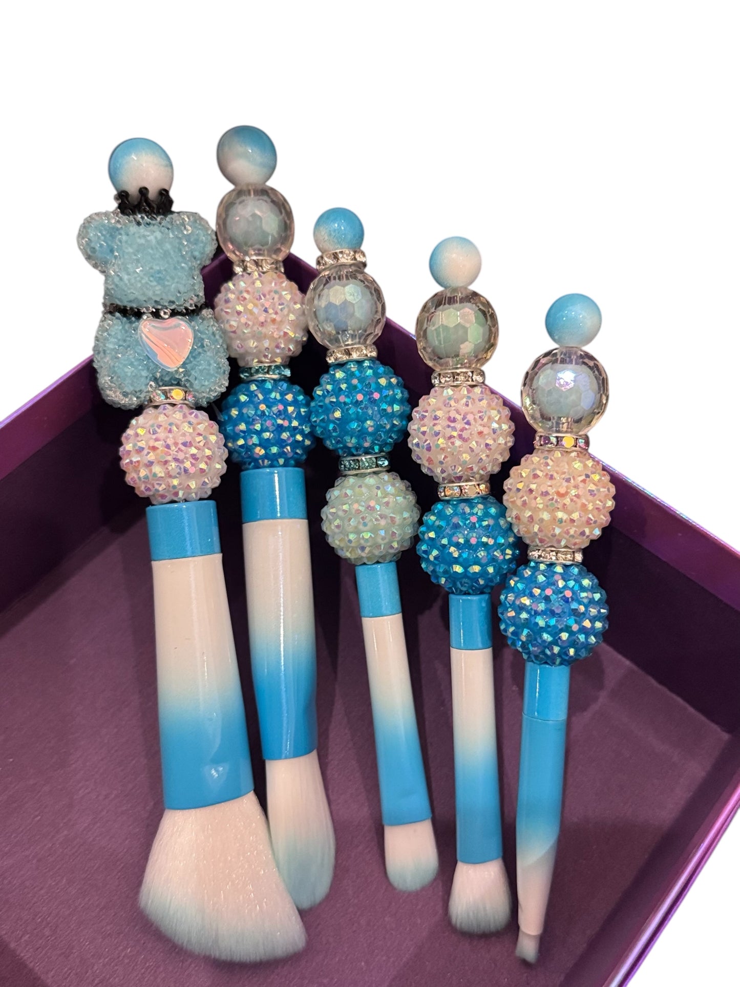 Frosted Bear Custom Makeup Brush Set