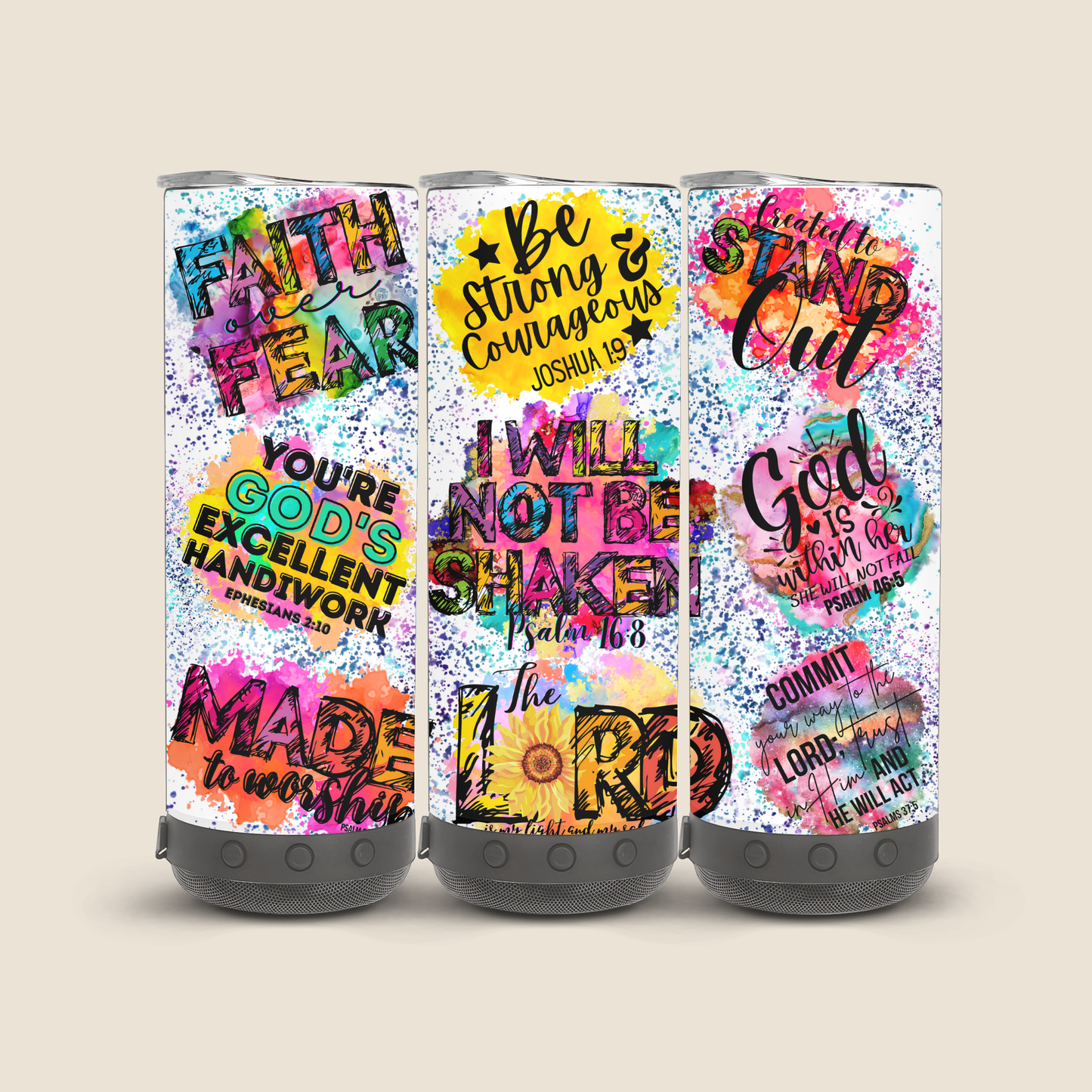 Not Shaken 20 oz Bluetooth Speaker Tumbler