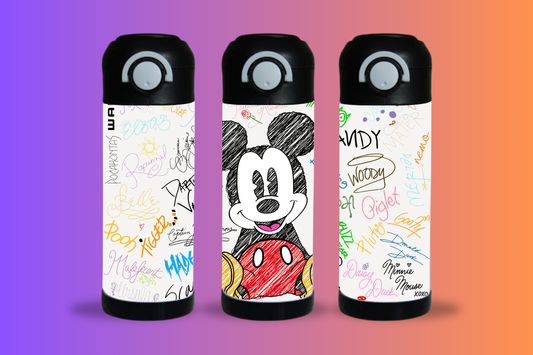 Mickey with autographs