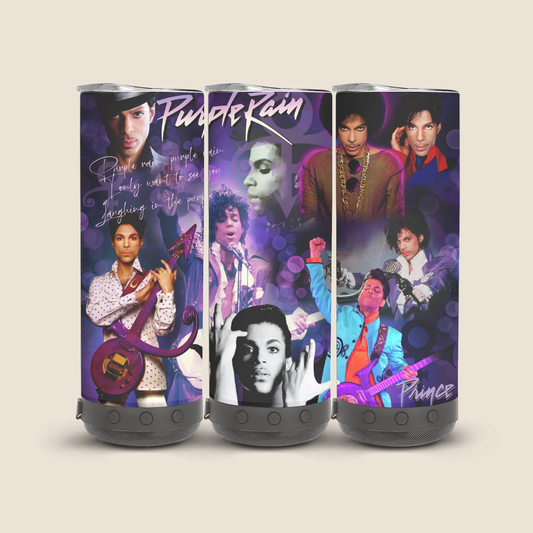Prince 20 Oz Black Bluetooth Speaker Tumbler