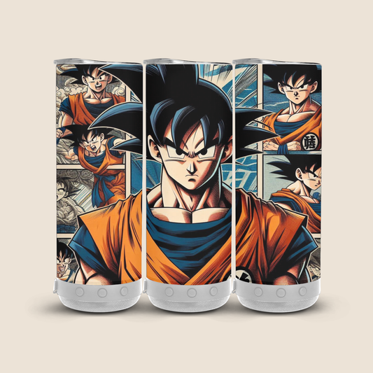 Dragonball z 20 oz White Bluetooth Speaker Tumbler