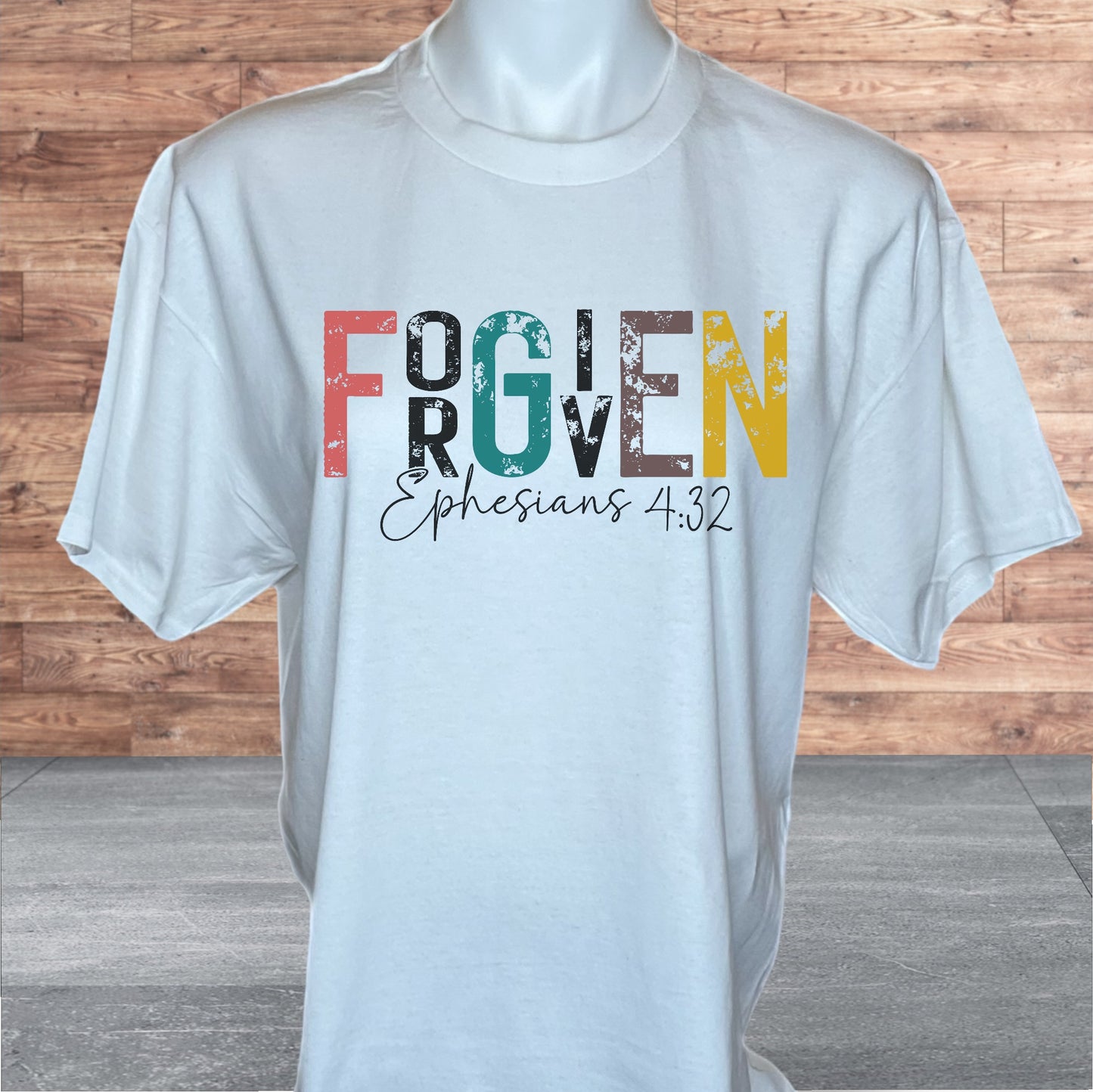 Forgiven White Crew Neck